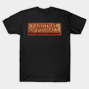 Aliska text red gold retro, Kardinal Offishall T-Shirt